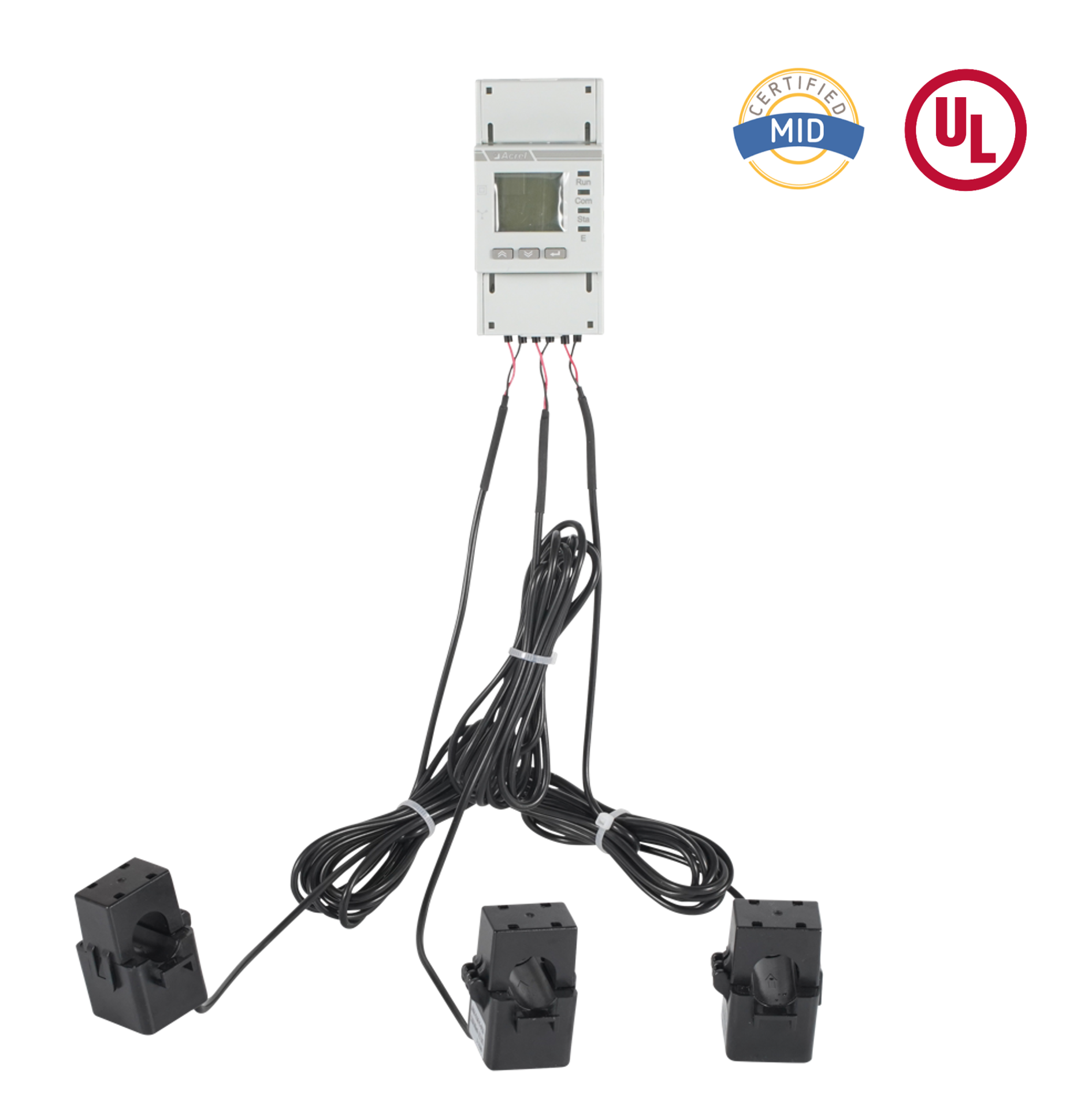 Pengukur Energi Tiga Fasa AC Bersertifikat UL dengan CT Inti Terpisah