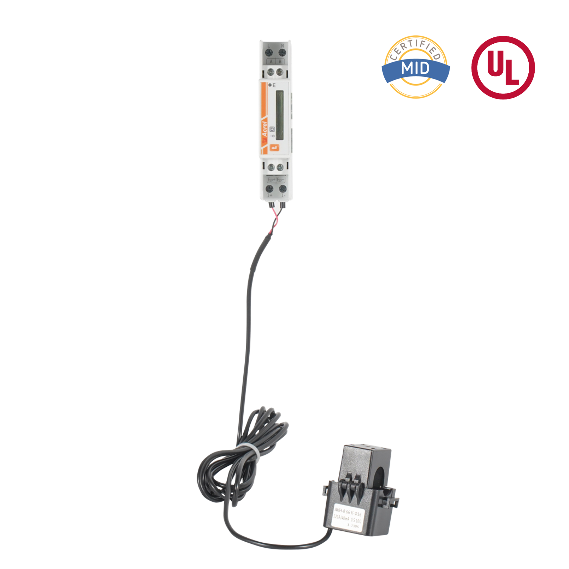 Pengukur Energi Fase Tunggal AC Bersertifikat UL dengan Split Core CT